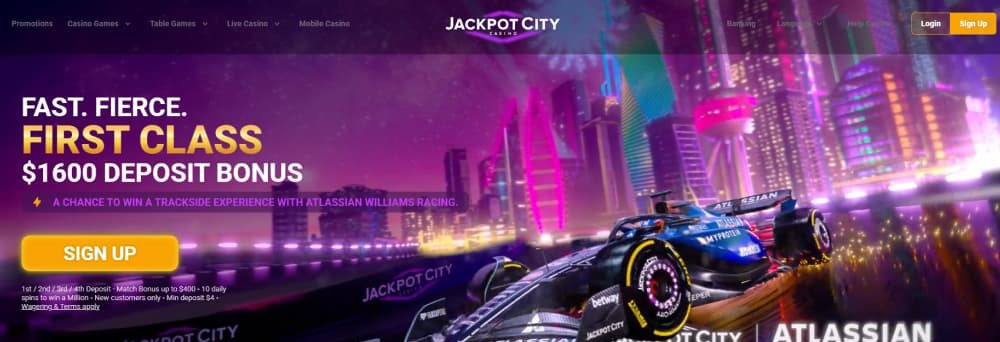 Jackpot City bonus details