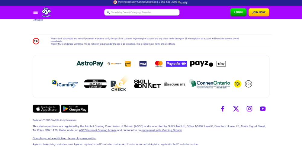 PlayOJO casino withdrawals